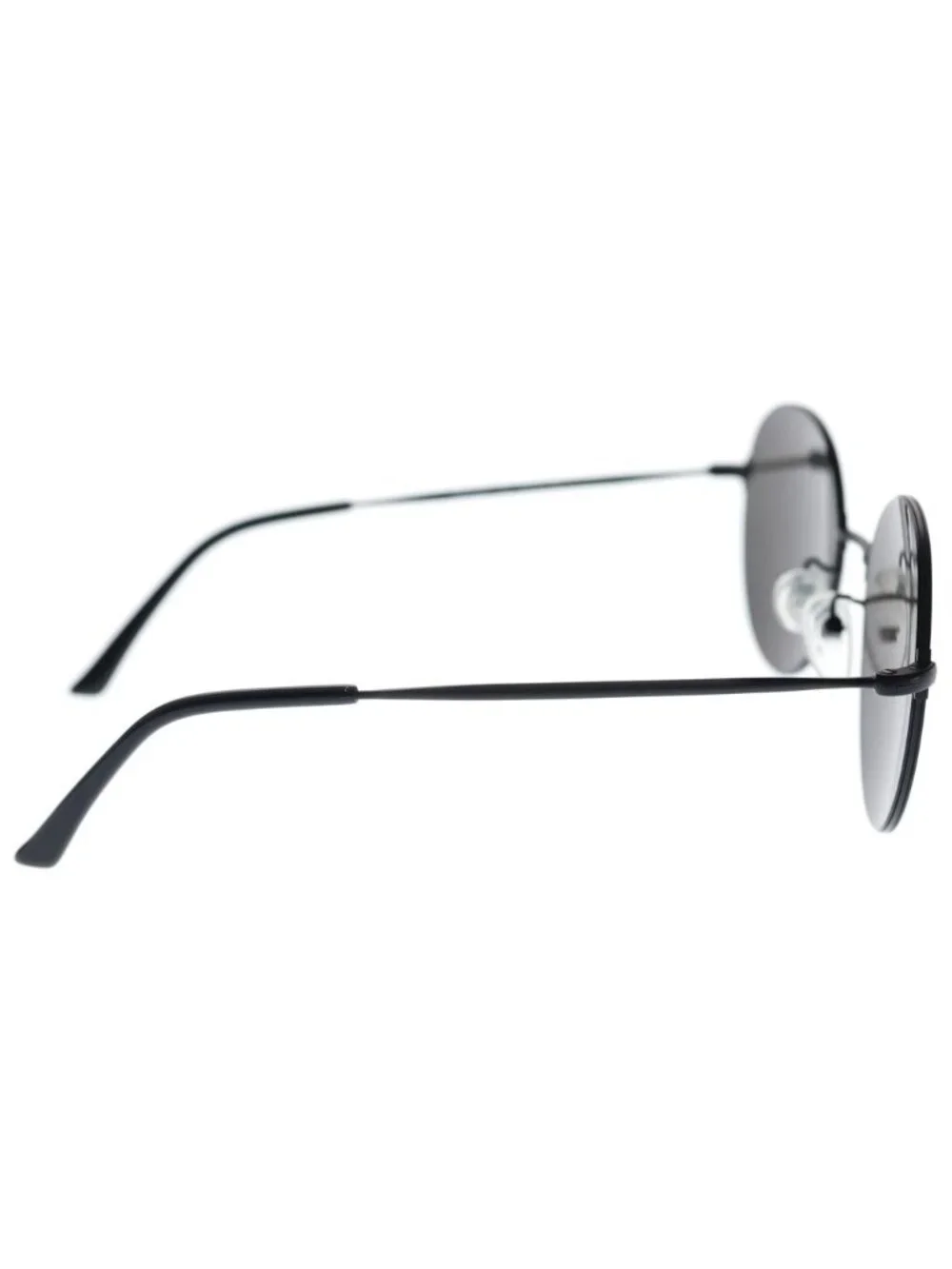 Balenciaga Metal Rim Lens Over Frame Logo Sunglasses Eyewear Black
